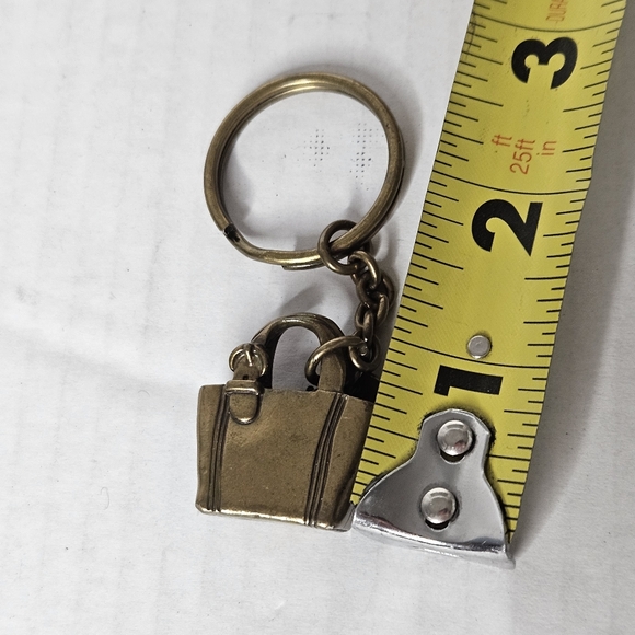 Coach Brass Handbag Charm Pendant Keychain Vintage - Picture 5 of 9
